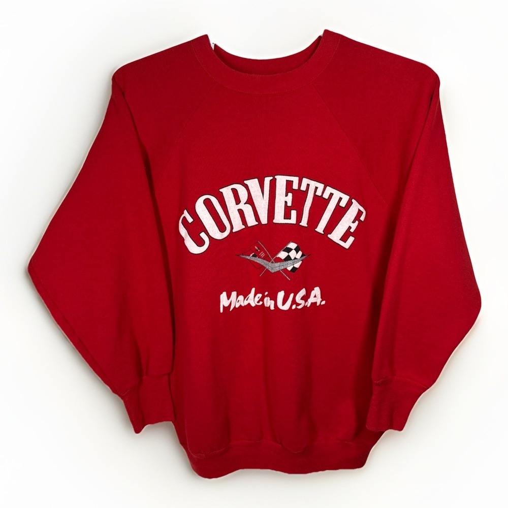 Corvette Made in USA Vintage Signal Women XL Sweatshirt Signal 90s USA Soft Cozy